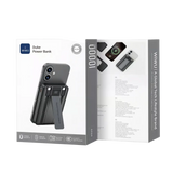 WiWU Powerbank 10.000 mAh met 2-in-1 Kabel en Kickstand – Zwart