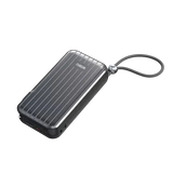 WiWU Powerbank 10.000 mAh 3-in-1 met Wereldstekker – Zwart