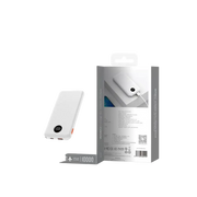 WiWU Powerbank 10.000 mAh met Digitaal Display – Wit