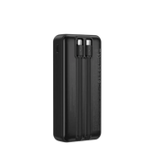 WiWU Powerbank 20.000 mAh met 2-in-1 Kabel en Digitaal Display – Zwart