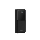 WiWU Powerbank 20.000 mAh met 2-in-1 Kabel en Digitaal Display – Zwart
