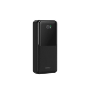 WiWU Powerbank 20.000 mAh met 2-in-1 Kabel en Digitaal Display – Zwart