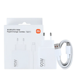Xiaomi HyperCharge Combo MDY-15-EK – USB-A naar USB-C Kabel 100cm + 90W Adapter Wit Origineel (Retail Box) - Opladers &