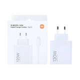 Xiaomi Power Adapter MDY-14-EE – USB-A naar USB-C Kabel 100cm + 120W Wit Origineel - Opladers & Kabels