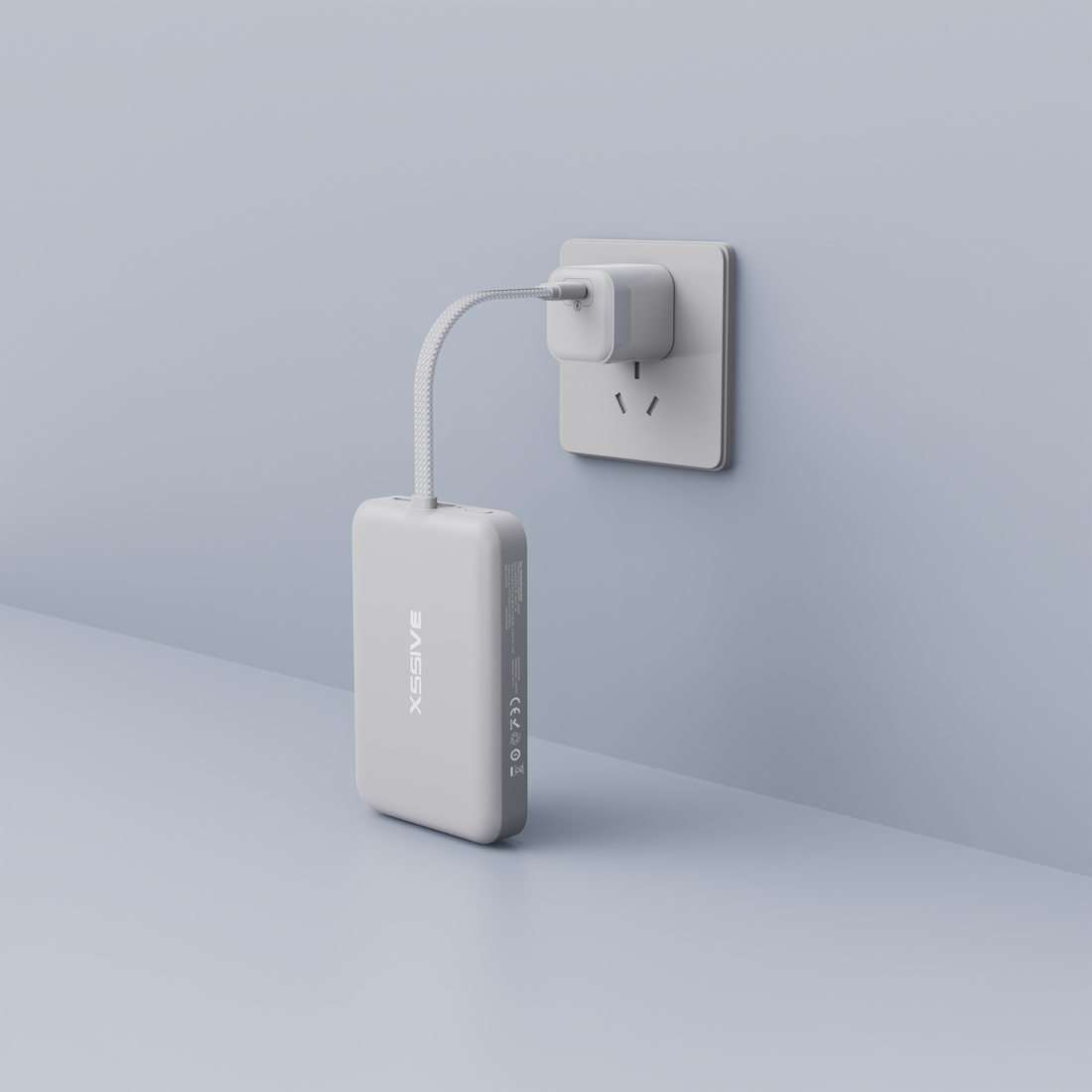 Xssive Magnetische kabellose Powerbank inkl. Kabel 10.000 mAh XS-PB51W - Weiß
