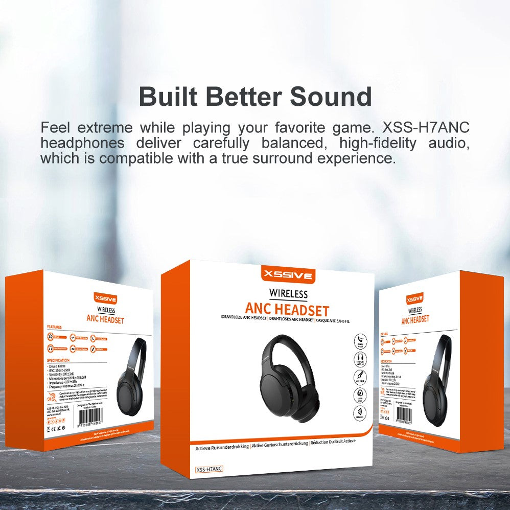 Xssive Wireless Hybrid ANC Headset XSS-H9ANC - Schwarz