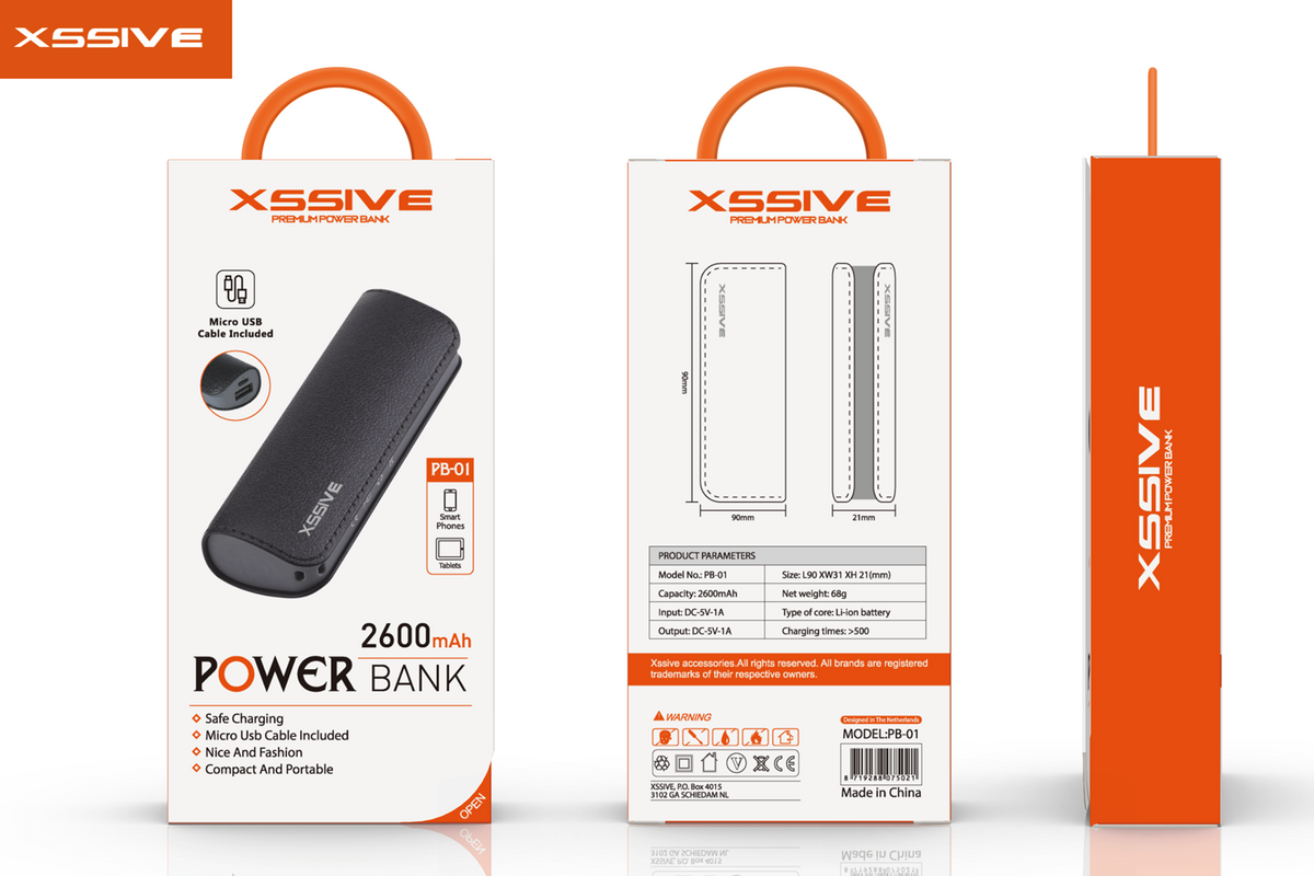 Xssive Powerbank 2600mAh XSS-PB01