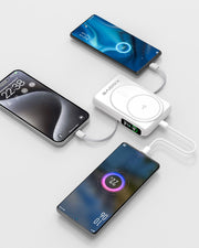 Xssive Qi2 Magnetische Wireless-Powerbank inkl. Kabel 10.000 mAh XS-PB43NW - Weiß