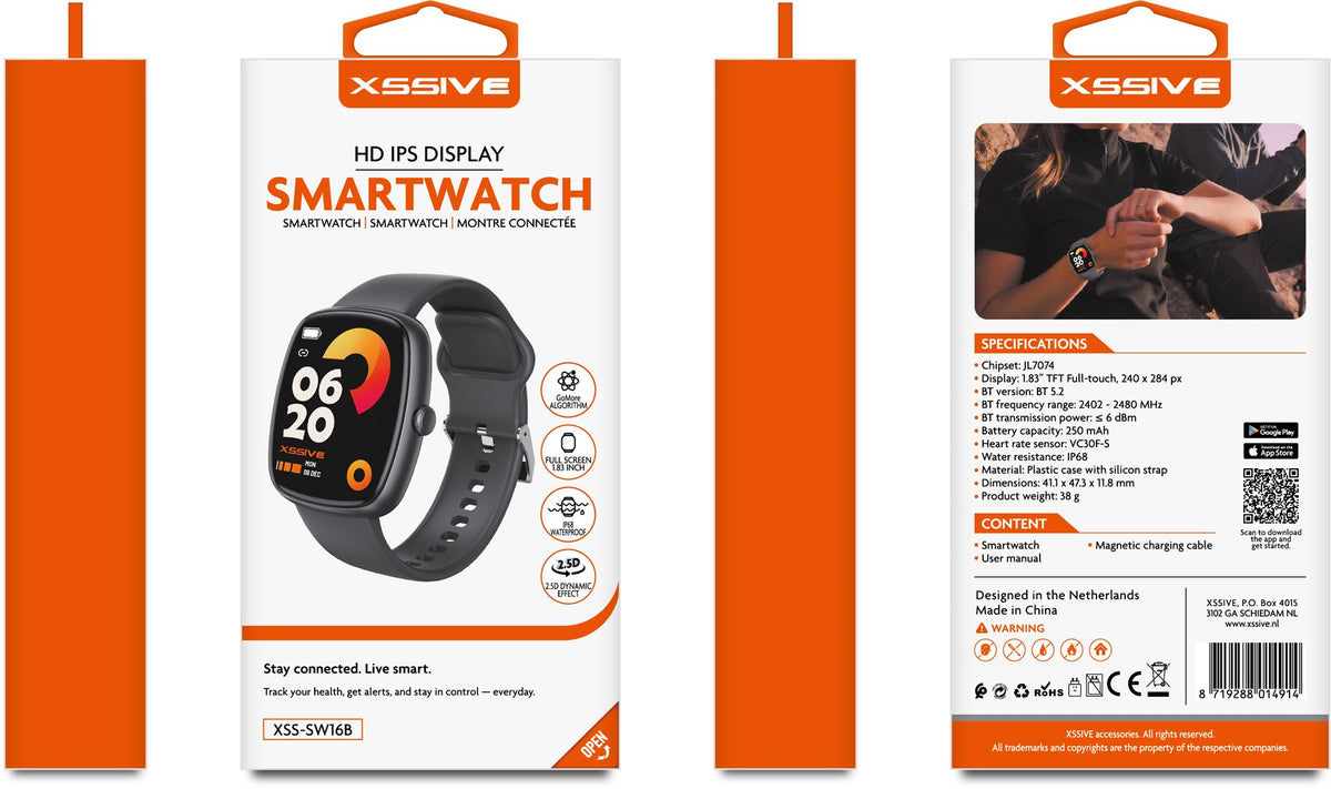 Xssive Smartwatch XSS-SW16B - Schwarz