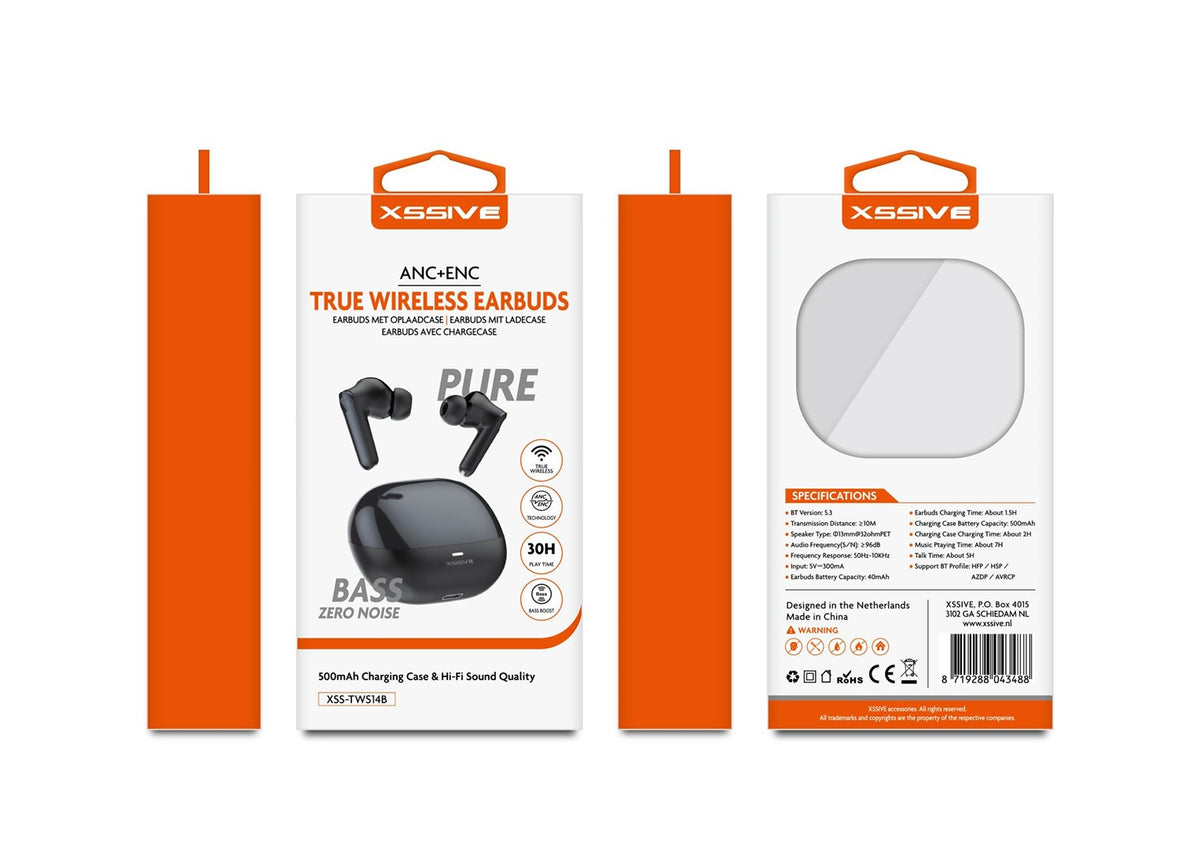 Xssive Kabellose Earbuds XSS-TWS14B - Schwarz