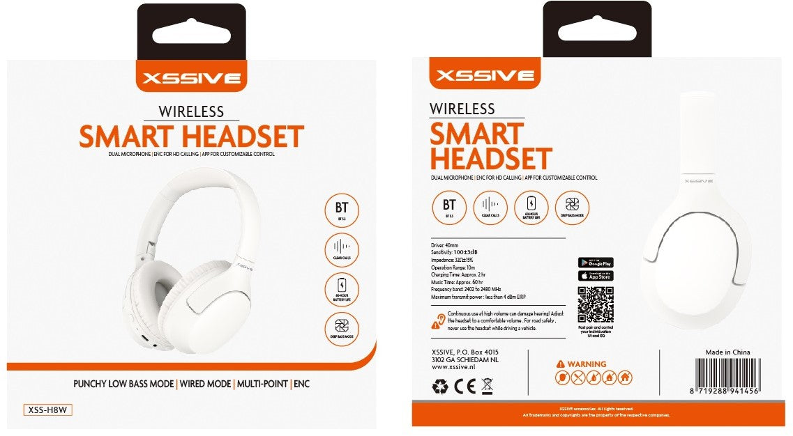 Xssive Wireless Headset XSS-H8W - Weiß