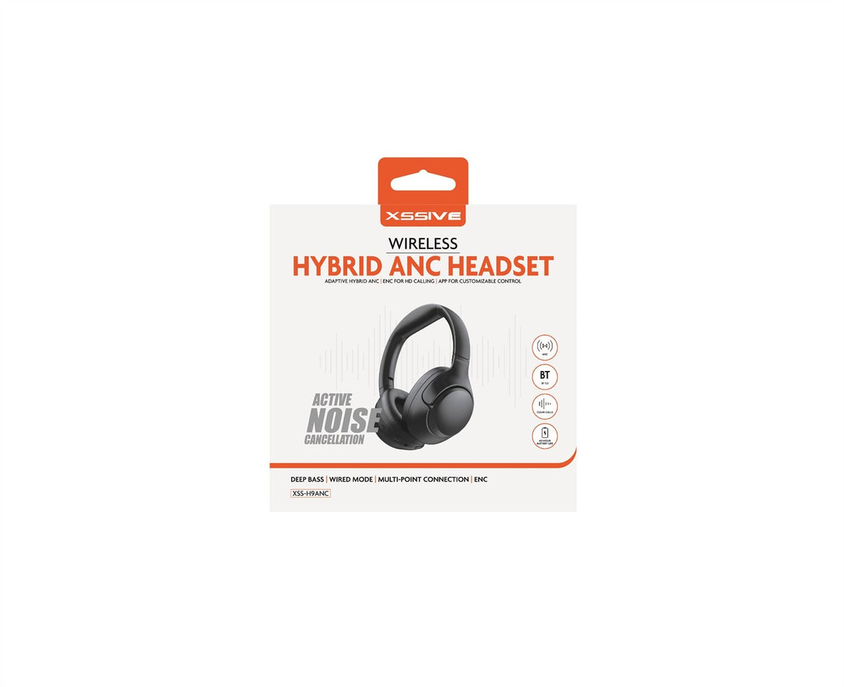 Xssive Wireless Hybrid ANC Headset XSS-H9ANC - Schwarz